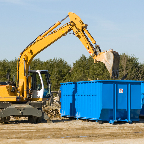 are there any restrictions on where a residential dumpster can be placed in Perry